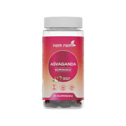 Neapstrādāti pulveri Nom Nom Ashwagandha (60 gumijas ar ābolu garšu)